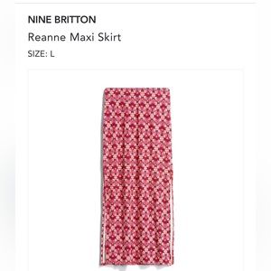 Nine Britton - Reanne Maxi Skirt - L - Burnt Orange